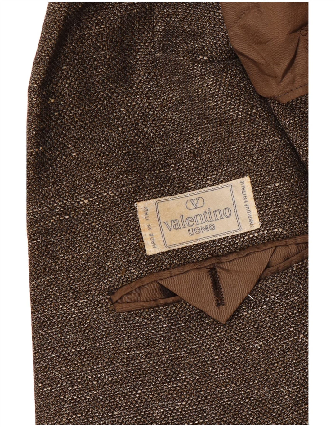 Valentino Herre 2-knaps blazerjakke UK 38 Medium Brown Flecked