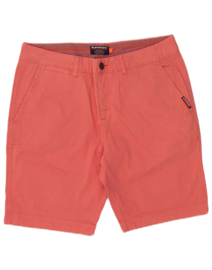 Superdry Chino Shorts til mænd W34 Large Pink Bomuld