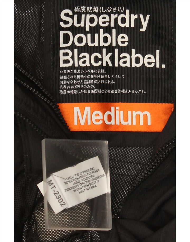Superdry Regnjakke til kvinder UK 12 Medium Sort Nylon