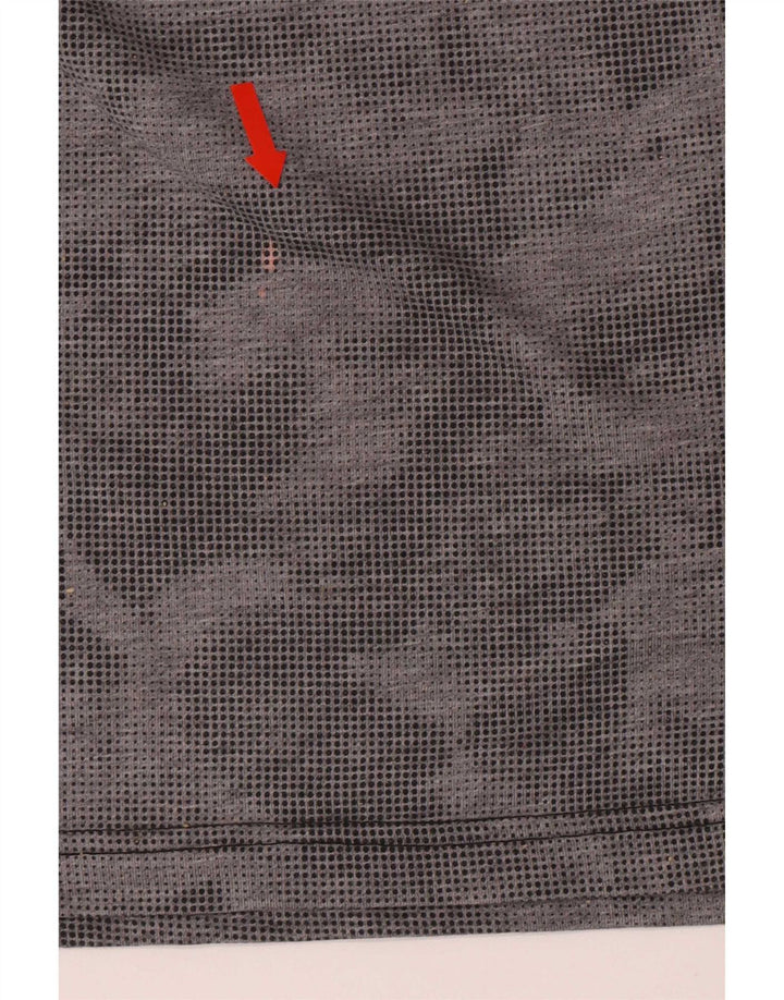 Adidas Herre Climalite T-Shirt Top Lille Grå Camouflage Polyester