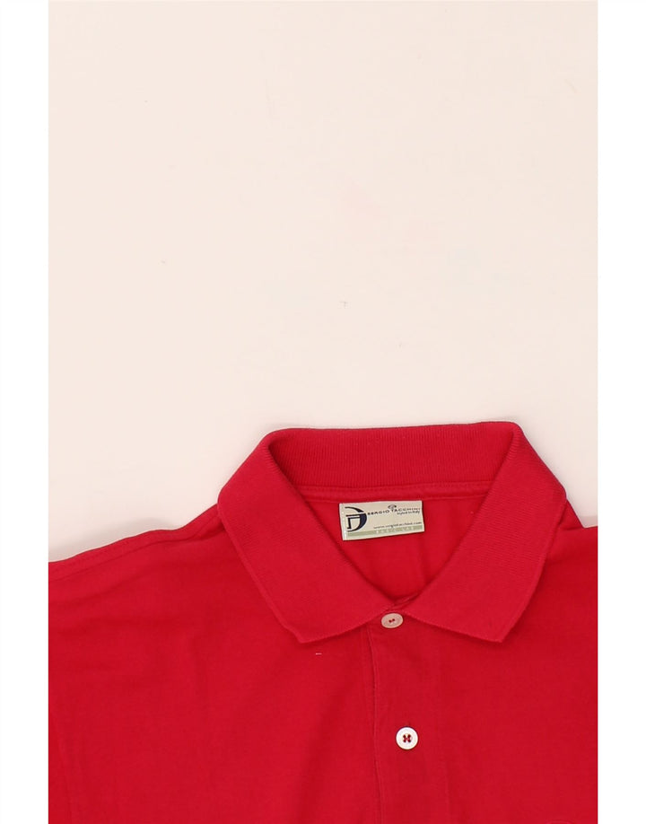 SERGIO TACCHINI Mens Polo Shirt  Size 38 Medium Red Cotton Vintage Sergio Tacchini and Second-Hand Sergio Tacchini from Messina Hembry 