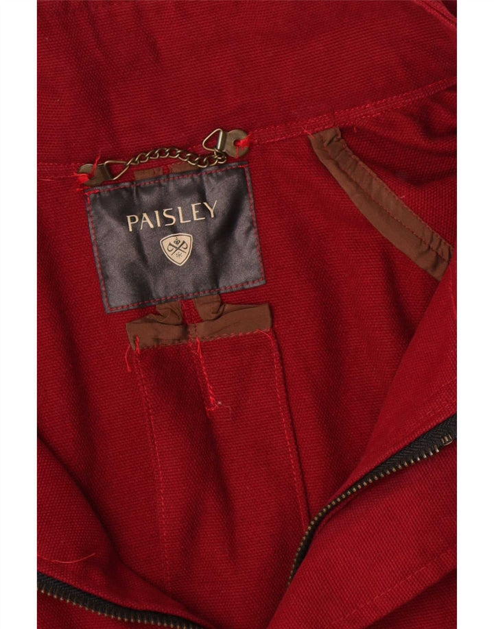 Vintage Bomberjakke til mænd UK 44 2XL Burgundy