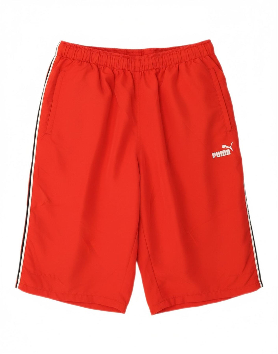PUMA Mens Bermuda Sport Shorts Small  Red Vintage Puma and Second-Hand Puma from Messina Hembry 