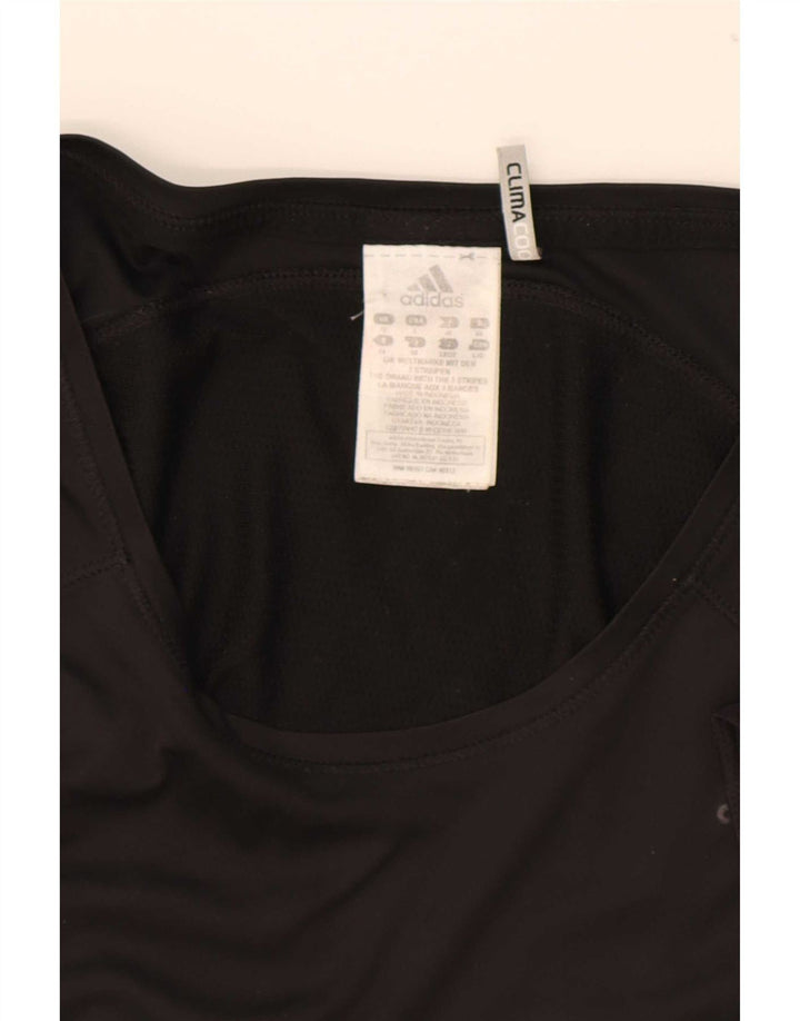 Adidas Dame Climacool T-Shirt Top UK 16 Stor Sort Polyester