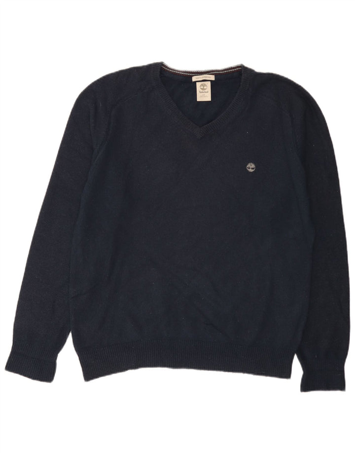 Timberland Herre Regular Fit V-hals sweater lille marineblå