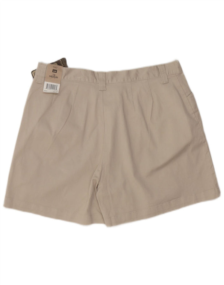LEE Casual Shorts til kvinder US 16 2XL W34 Grå Bomuld