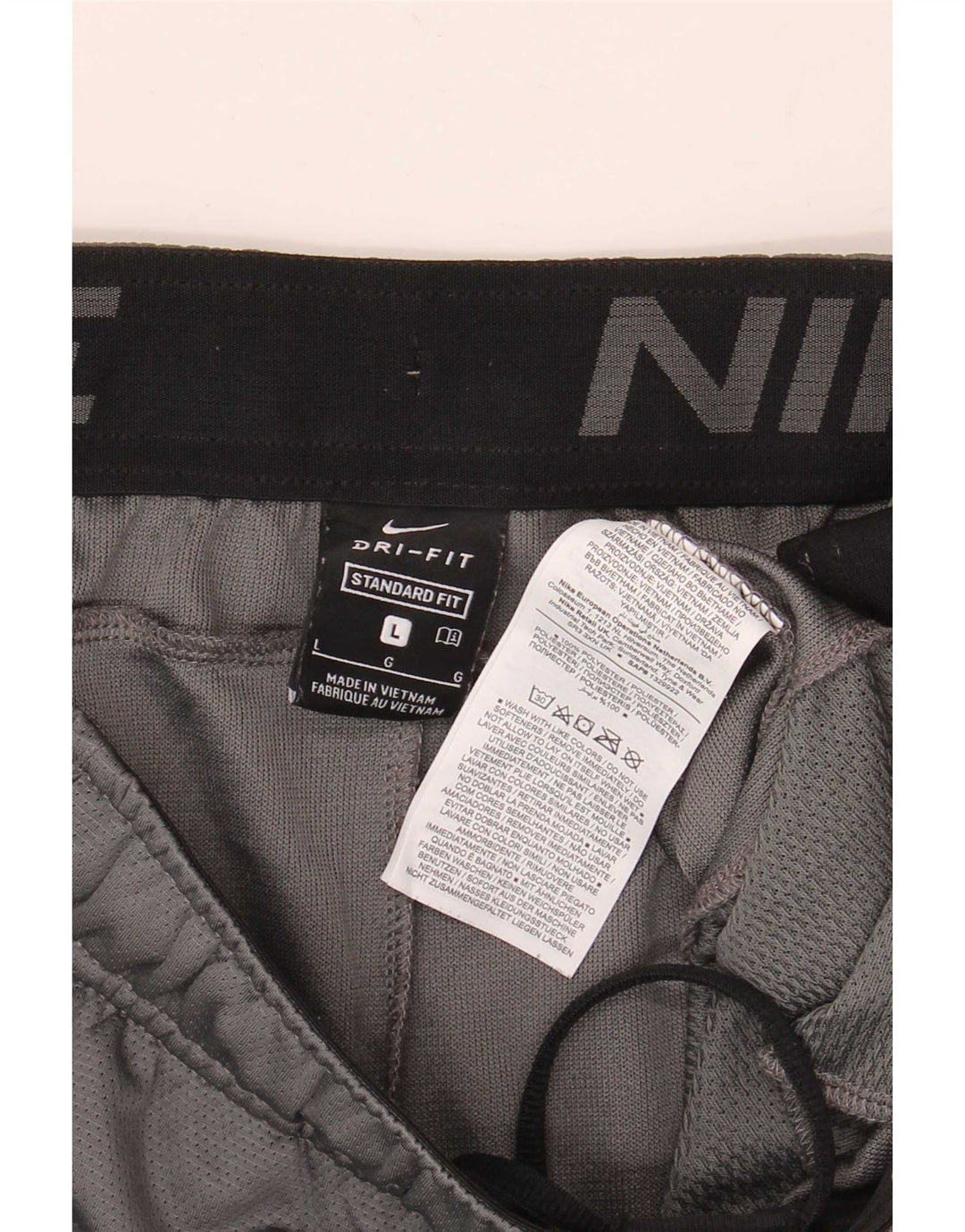 Nike Herre Dri Fit Standard Sportsshorts Store Grå Colourblock Polyester