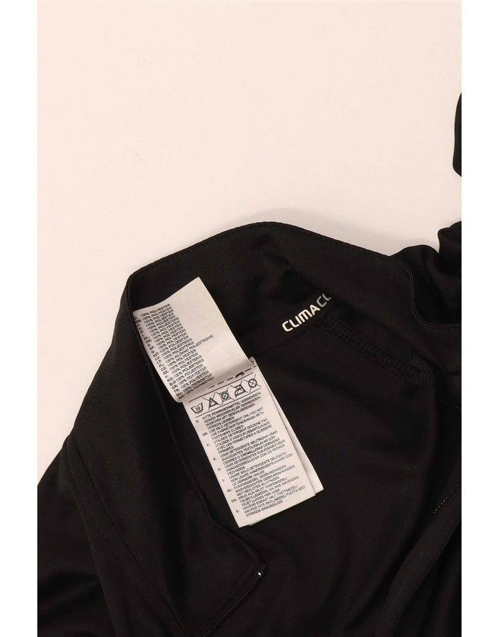 Adidas Dame Climacool Pullover med lynlås-hals Træningsdragt Top UK 10 Small Black