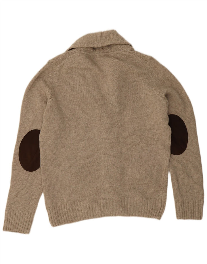 Zara Herre Cardigan Sweater Medium Grey Uld