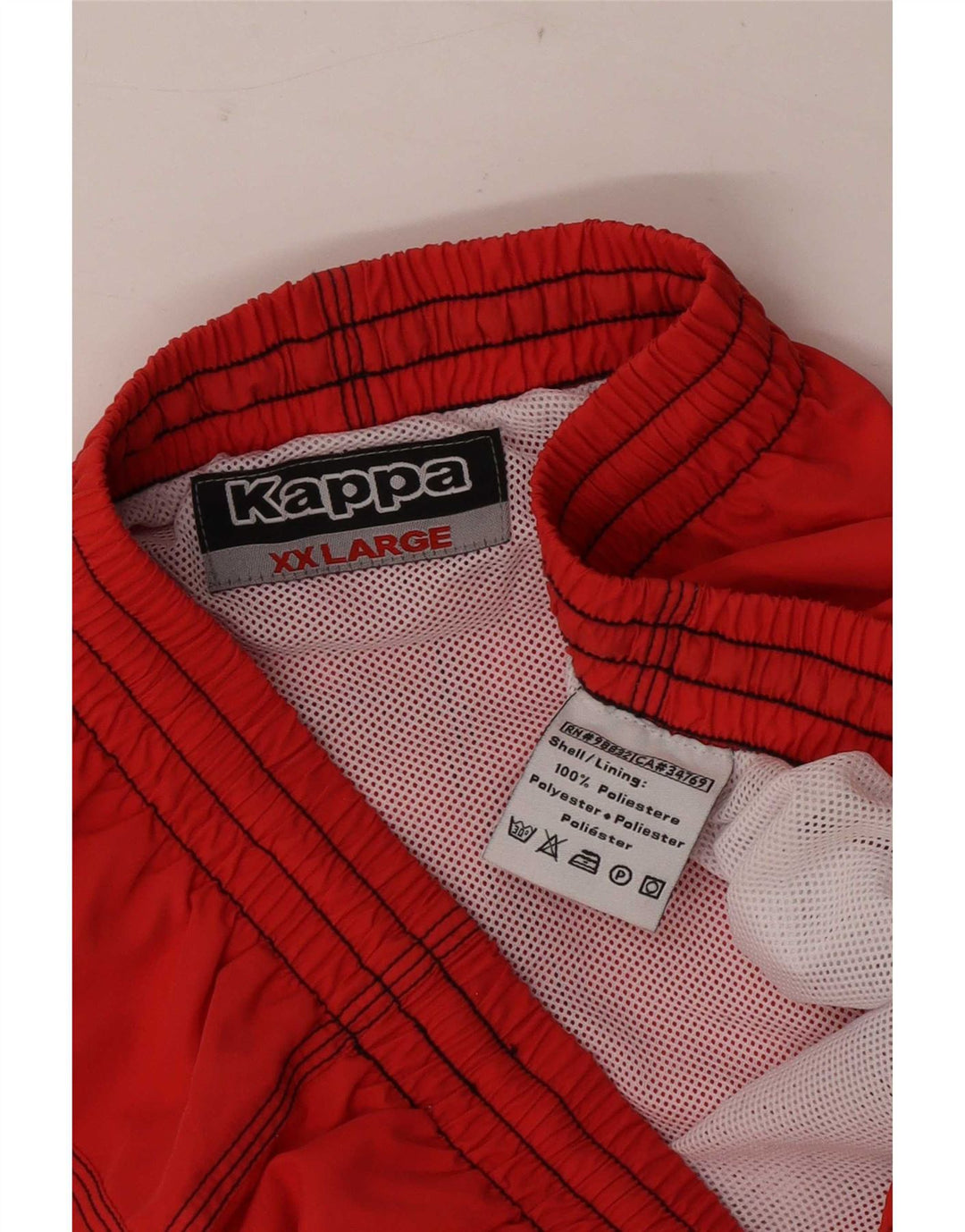 Kappa Badeshorts til mænd 2XL Rød Polyester
