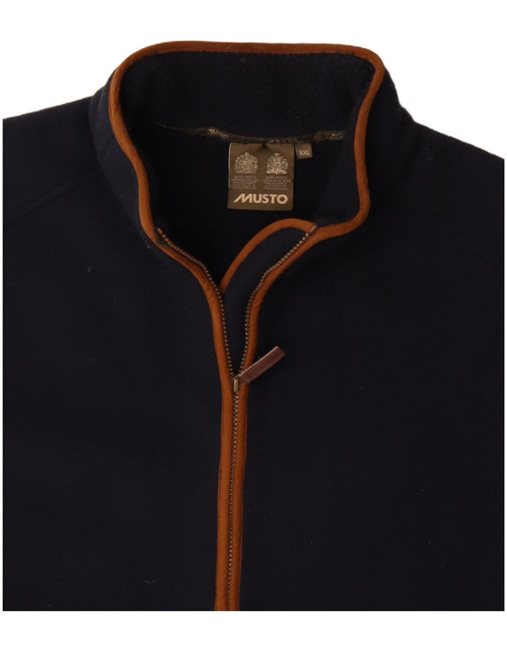 Musto Herre Fleece Gilet UK 44 2XL Navy Blue Polyester