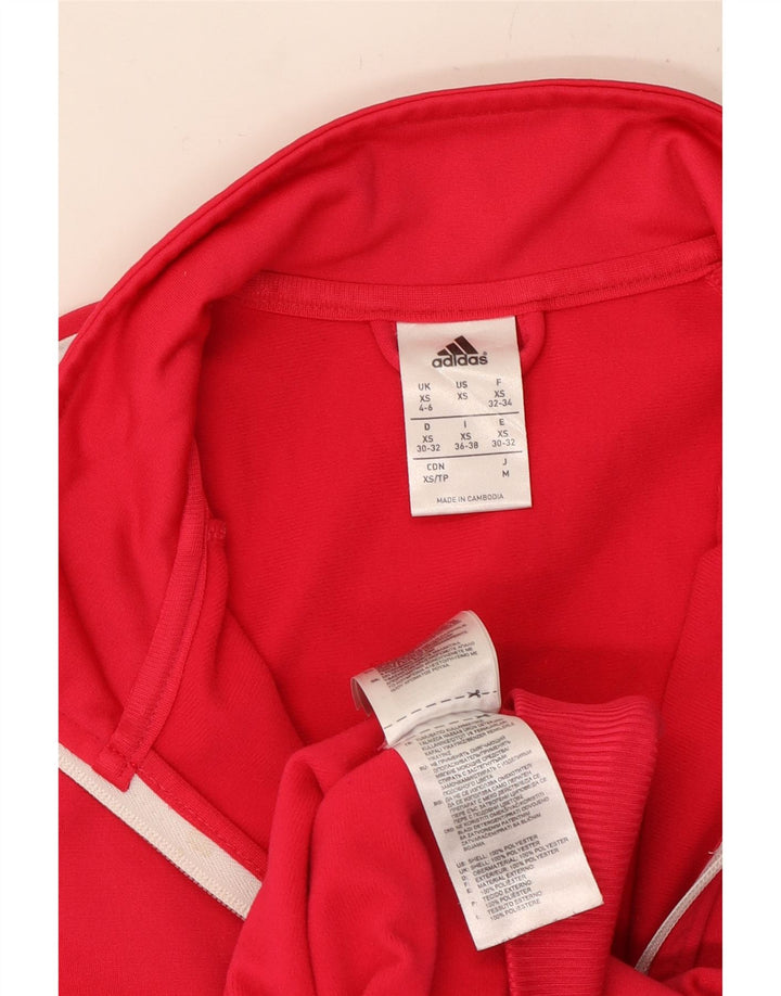 ADIDAS træningsdragt topjakke til kvinder UK 4/6 XS Pink Polyester
