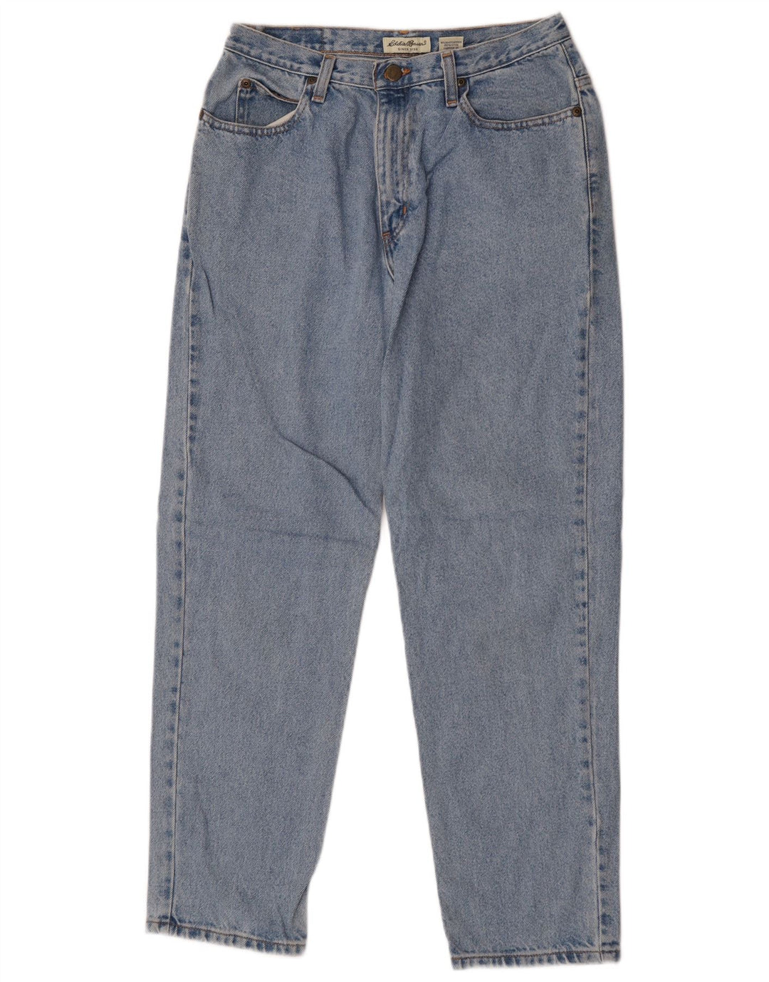 Eddie Bauer Dame Petite Straight Jeans Large W30 L28 Blå Bomuld