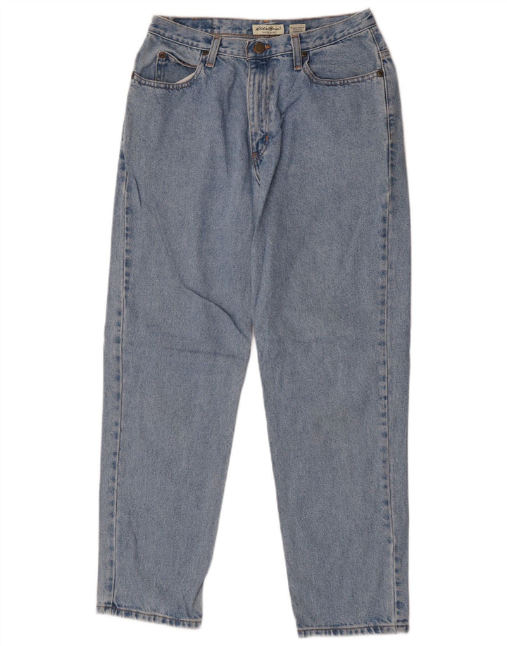 Eddie Bauer Dame Petite Straight Jeans Large W30 L28 Blå Bomuld