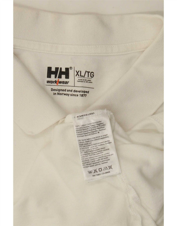 Helly Hansen Herre poloshirt XL Hvid Bomuld