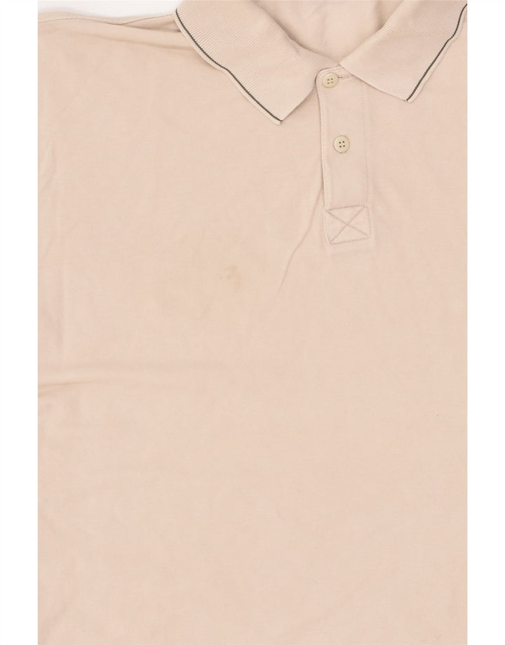 REEBOK Mens Polo Shirt Large Beige | Vintage Reebok | Thrift | Second-Hand Reebok | Used Clothing | Messina Hembry 