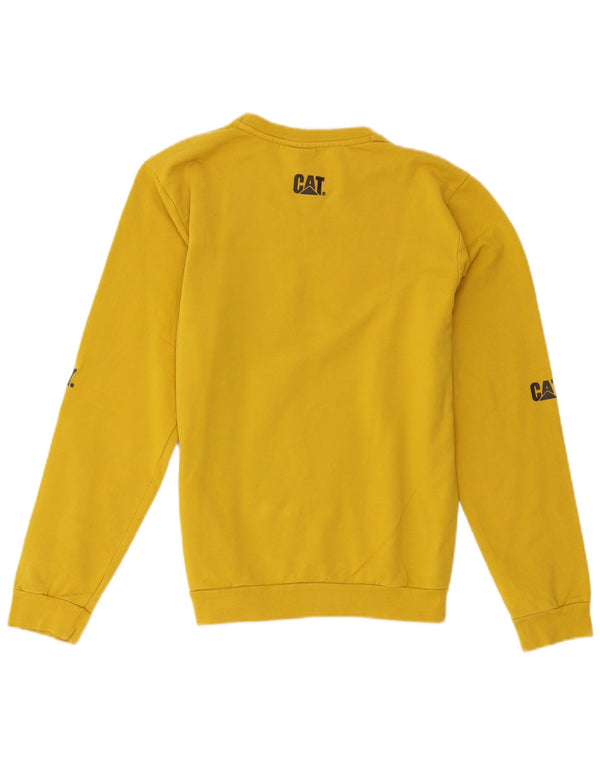 Caterpillar Girls Grafisk Sweatshirt Jumper 15-16 år Gul Colourblock