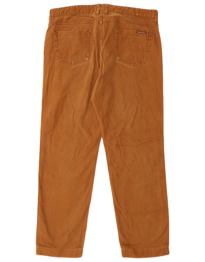 Marlboro Classics Straight Jeans til mænd W38 L34 Beige Bomuld