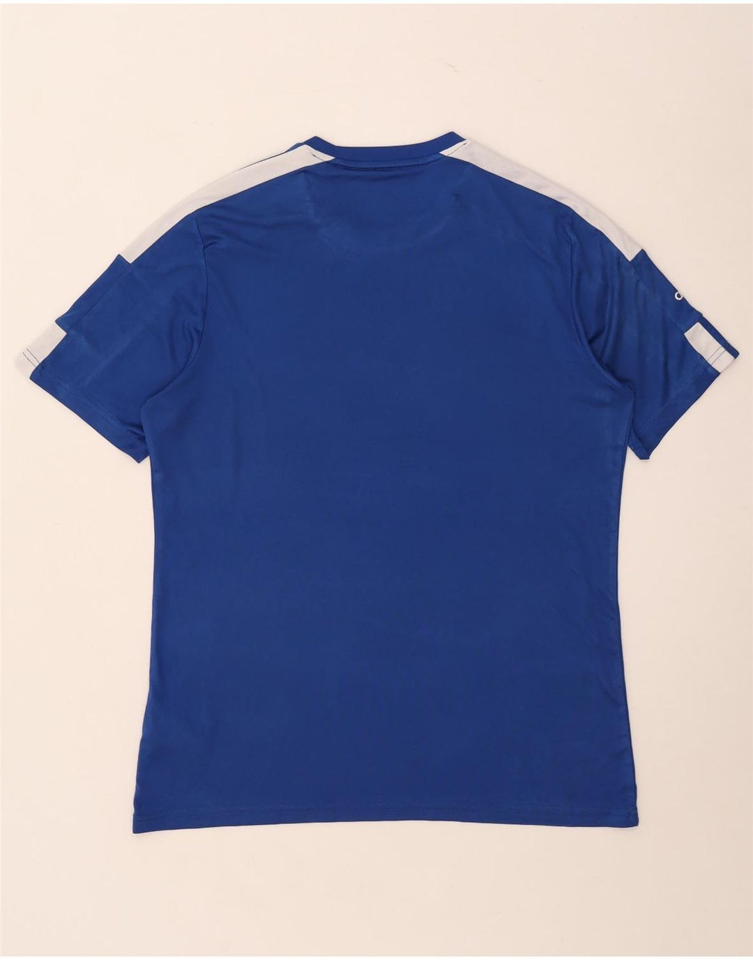 Adidas Herre Aeroready Grafisk T-Shirt Top Stor Blå Colourblock Polyester