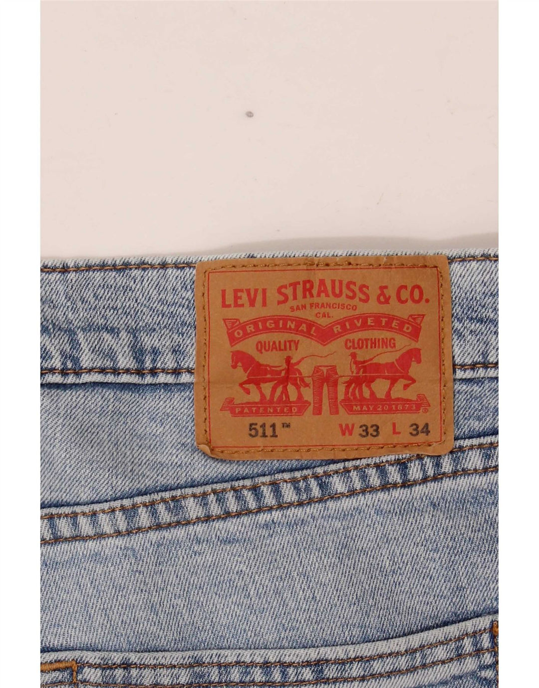 Levi's Herre 511 Slim Jeans W33 L34 Blå