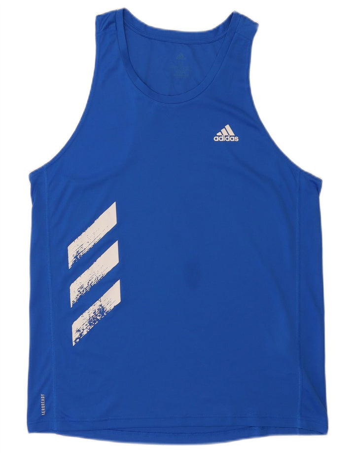Adidas Herre Aeroready Vest Top Medium Blue Polyester