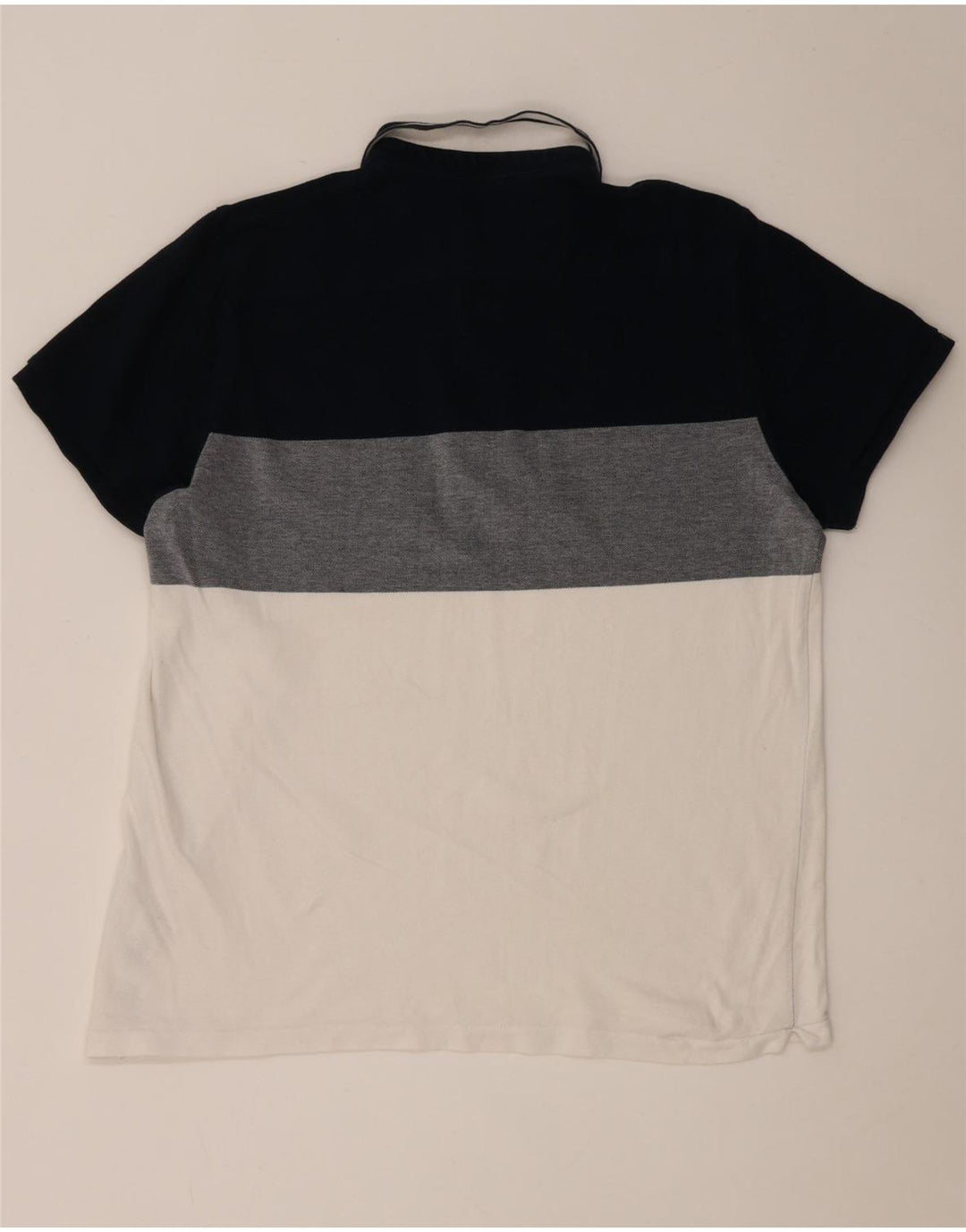 French Connection Poloskjorte til mænd 2XL Flerfarvet Colourblock Bomuld