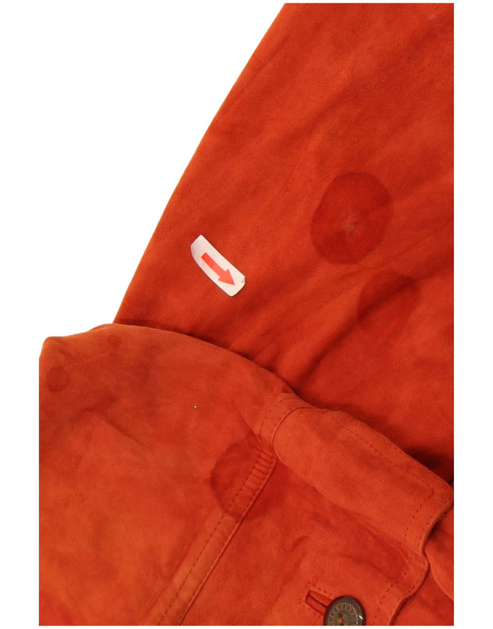 Bottega Dame Ruskindsjakke UK 12 Medium Orange