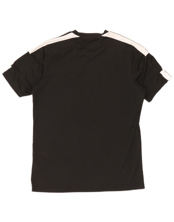 Adidas Herre Aeroready T-Shirt Top Medium Sort Colourblock Polyester