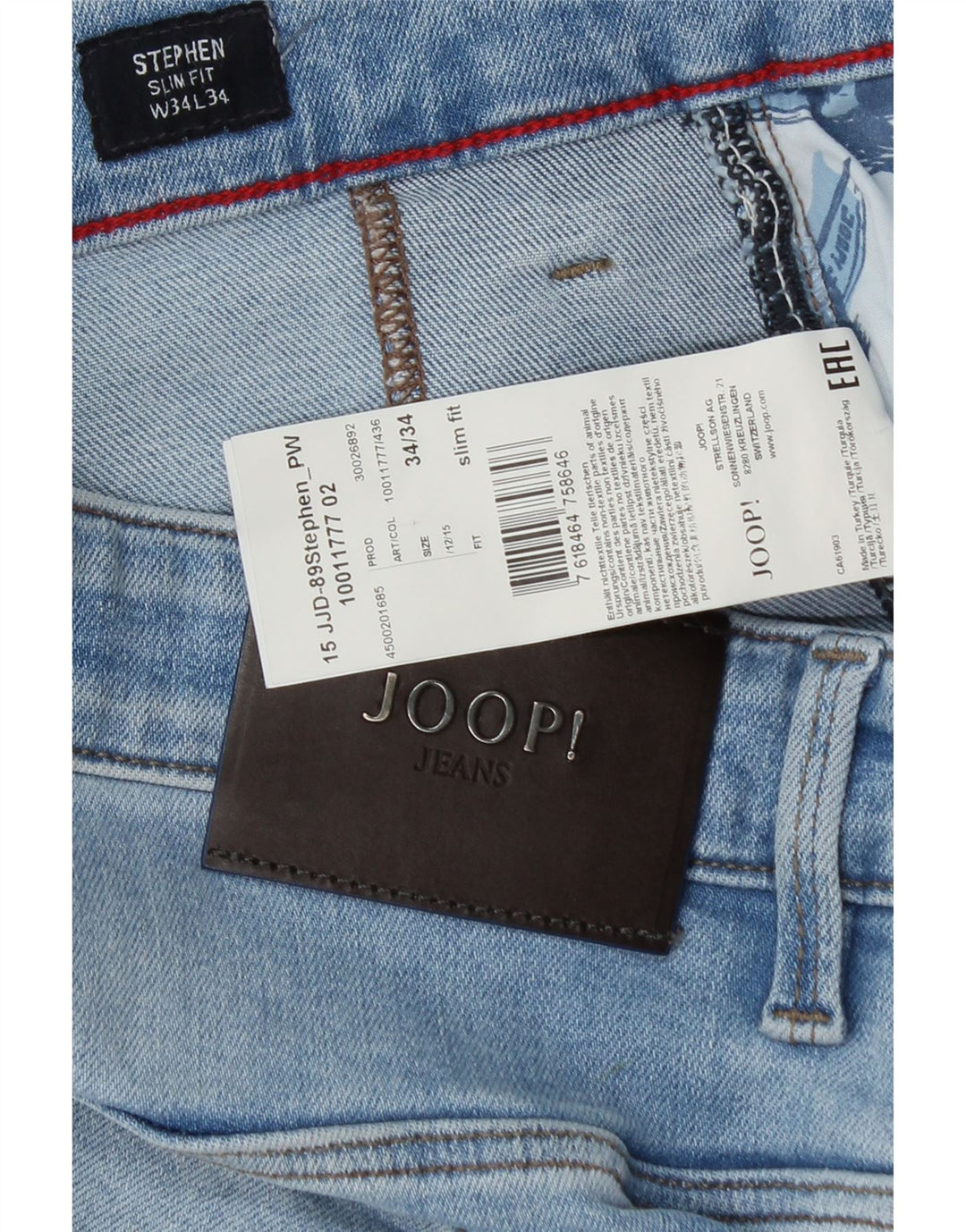 Joop Herre Stephen Slim Jeans W34 L32 Blå Bomuld