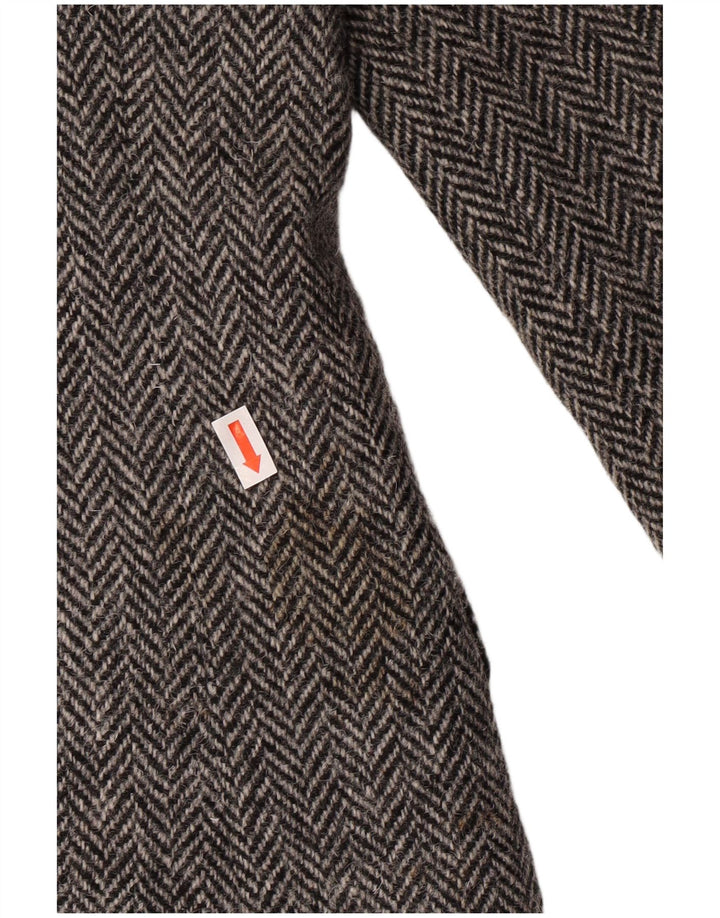 HARRIS TWEED Herre Blazer Jacket UK 40 Large Grey Herringbone Classic