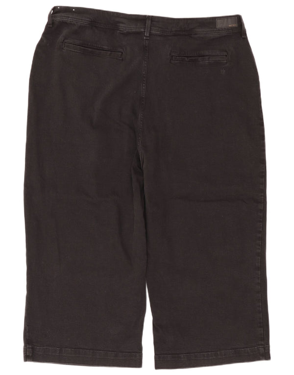 Fat Face Dame Keswick High Waist Cropped Jeans UK 22 3XL W44 L22 Sort