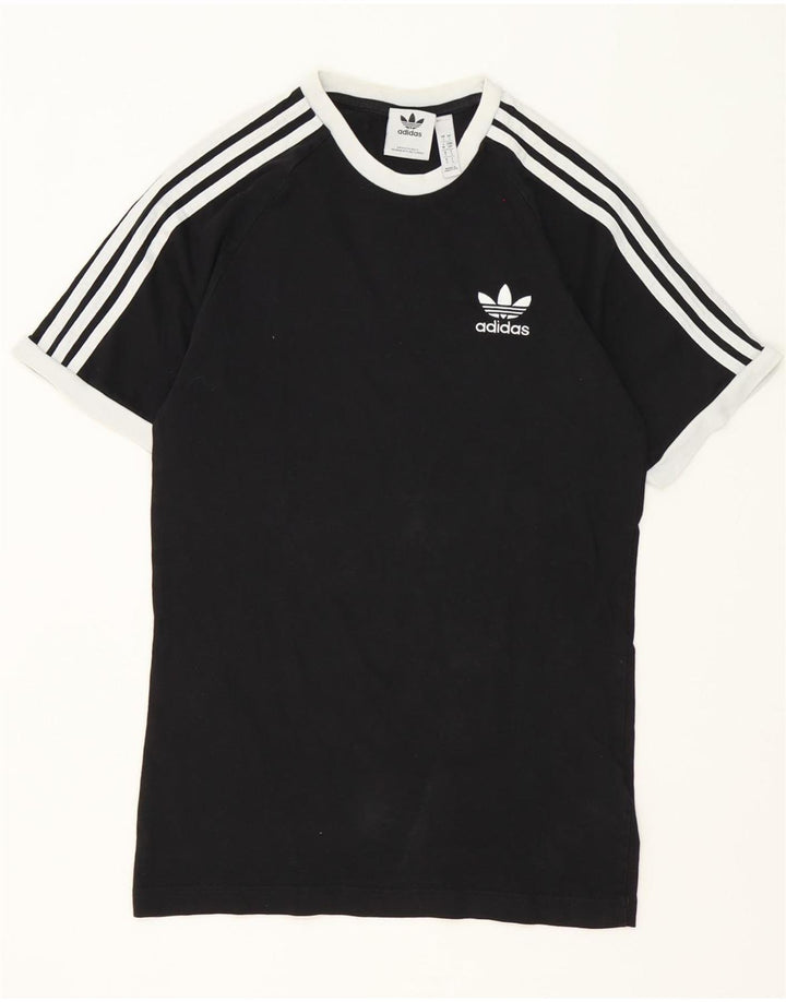 Adidas herre T-shirt top lille sort bomuld