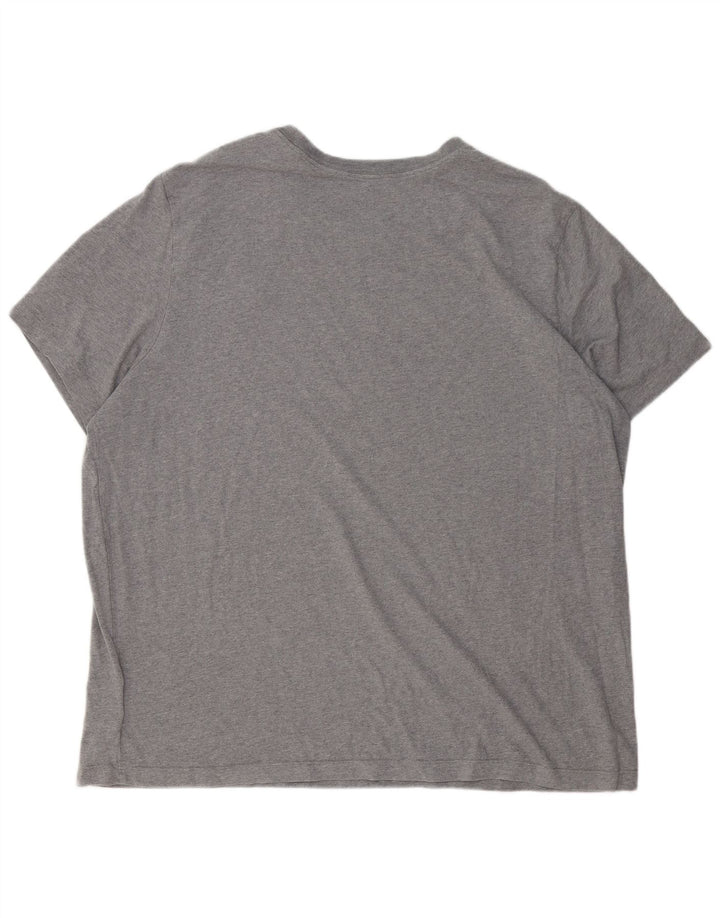 JORDAN Herre T-Shirt Top 3XL Grå Bomuld