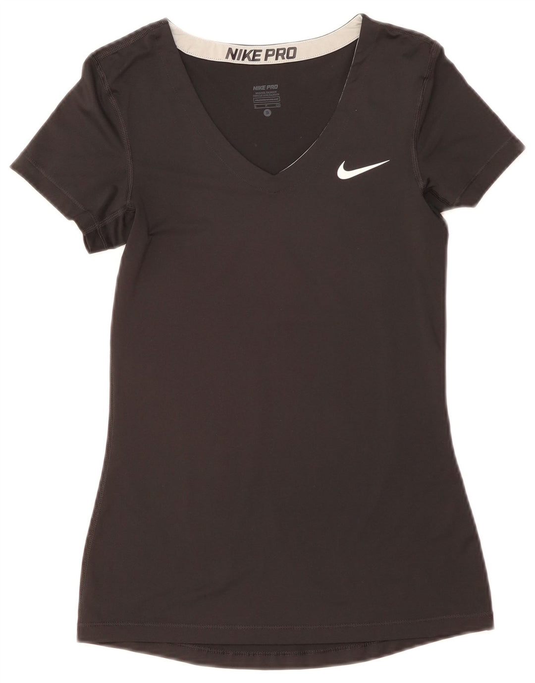 Nike Dame Dri Fit T-Shirt Top UK 8 Lille Sort
