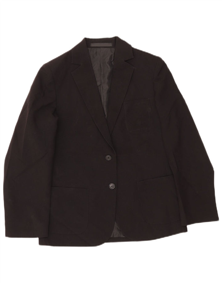 MARKS & SPENCER piger 2-knaps blazerjakke 12-13 år sort polyester