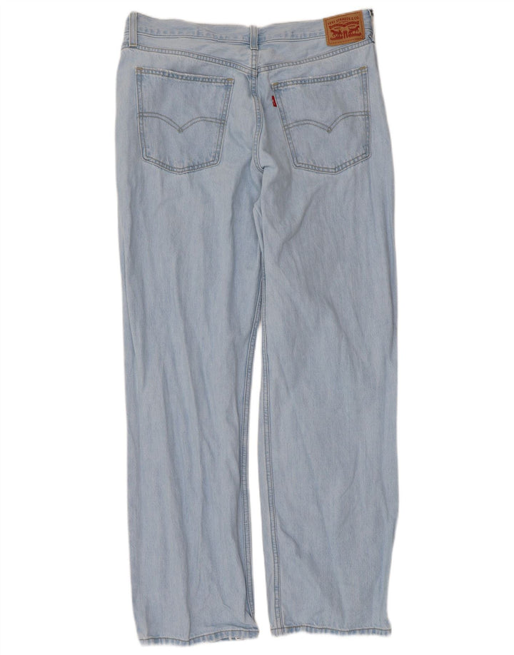 Levi's Men Distressed Straight Jeans W36 L30 Blå