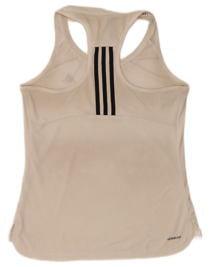 Adidas Dame Aeroready Vest Top UK 12/14 Medium White