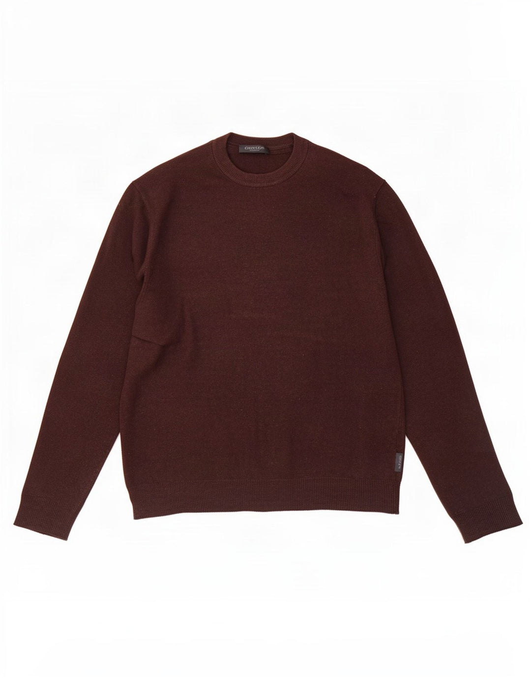 Calvin Klein Herre Crew Neck Jumper Sweater Medium Brun Uld