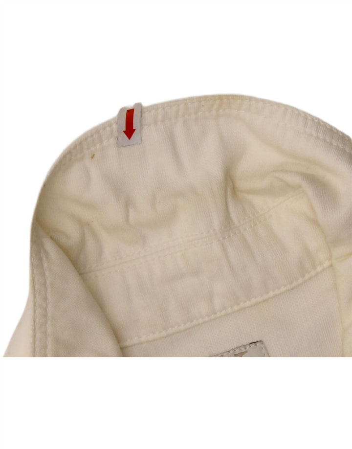 CALVIN KLEIN Herre denimjakke UK 38 Medium White Bomuld