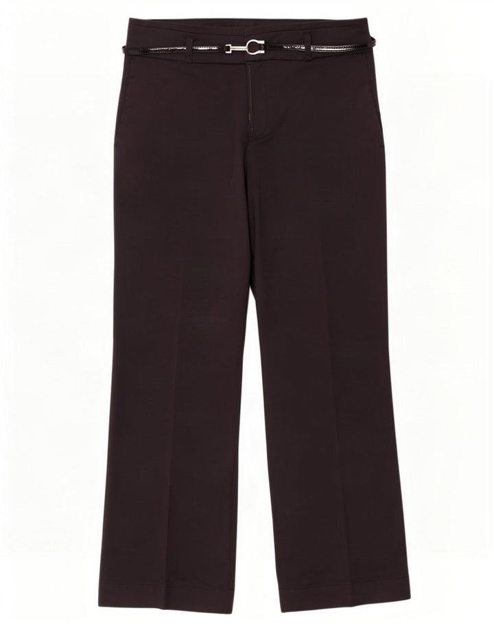 Zara Dame Bootcut Casual Bukser EU 40 Medium W30 L30 Sort Bomuld