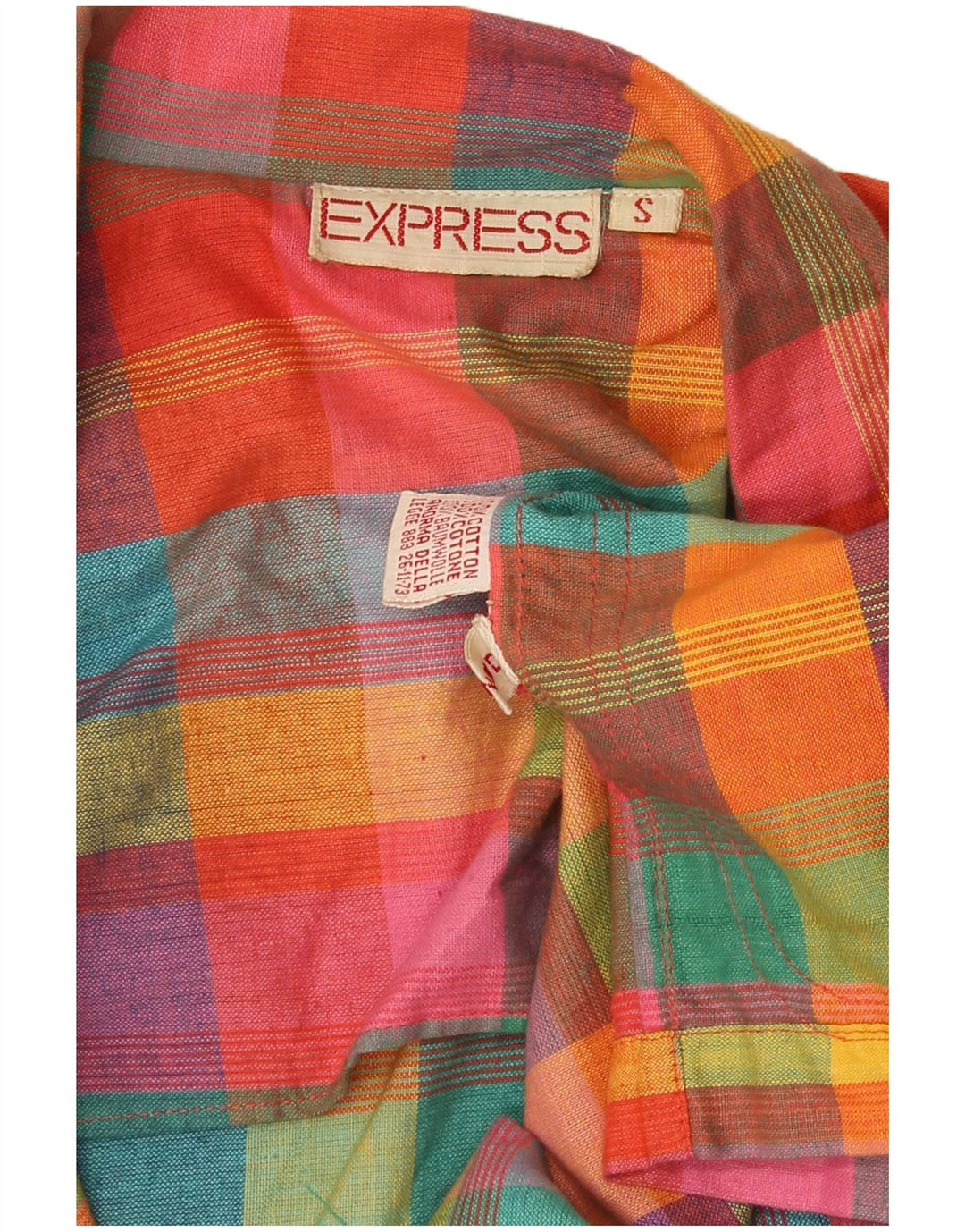 Express Dame 1 Knap Blazer Jacket UK 10 Small Flerfarvet Ternet