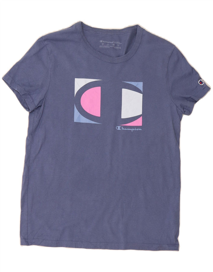 CHAMPION Mens Graphic T-Shirt Top XS Blue Vintage Champion and Second-Hand Champion from Messina Hembry 