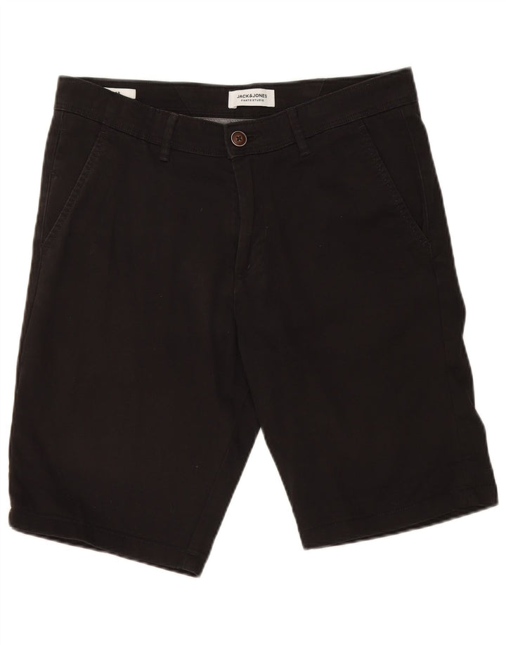 Jack & Jones Herre Chino Shorts Små W29 Sort Bomuld