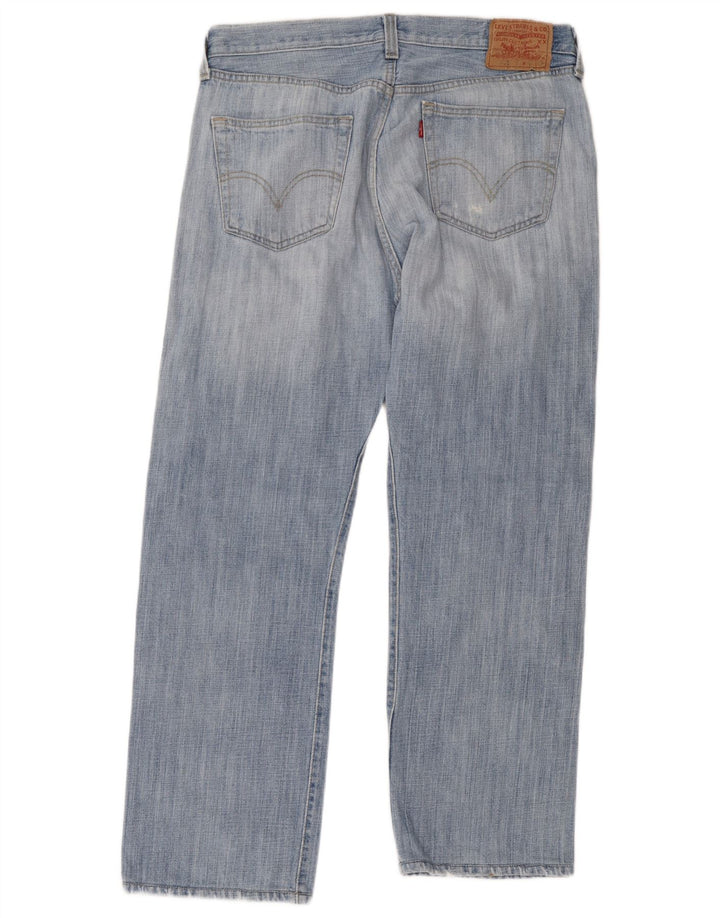 Levi's Herre 501 lige jeans W36 L32 blå bomuld