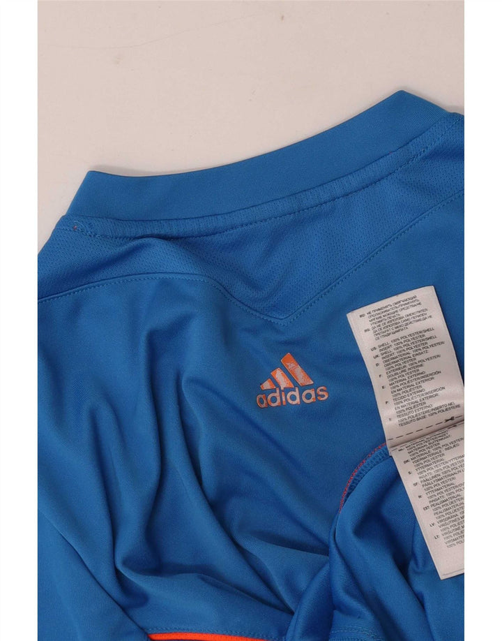Adidas drenge grafisk t-shirt top 11-12 år blå polyester