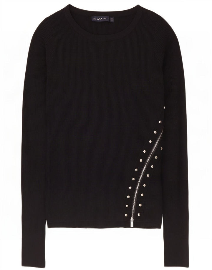 Zara Dametop Langærmet UK 12 Medium Sort