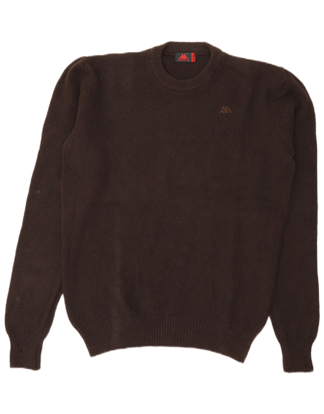 Kappa Herre Crew Neck Jumper Sweater Medium Brun Uld