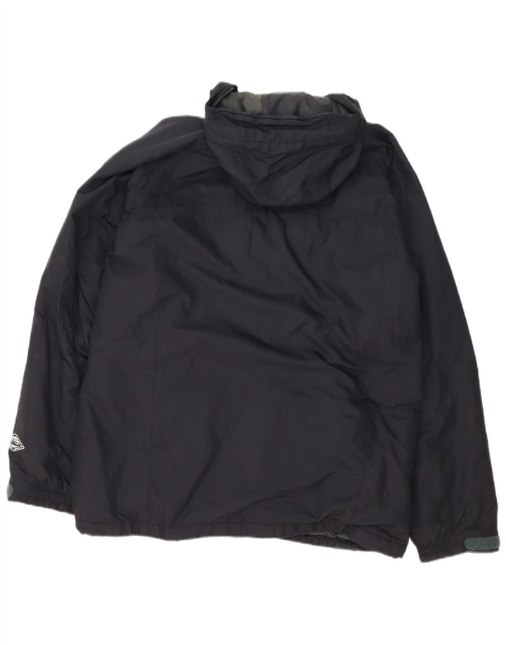 Columbia Herre Hooded Windbreaker Jacket UK 40 Large Black Polyester