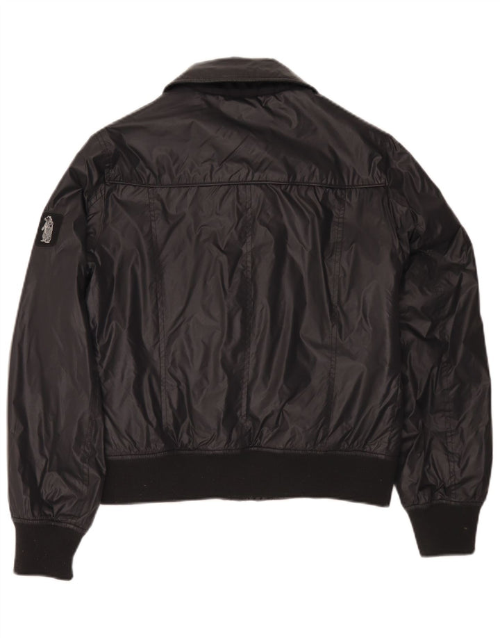 Refrigue Womens Bomber Jacket UK 14 Medium Black Nylon