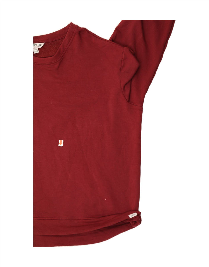 ORVIS Womens Oversized Sweatshirt Jumper UK 18 XL Burgundy Modal Vintage Orvis and Second-Hand Orvis from Messina Hembry 